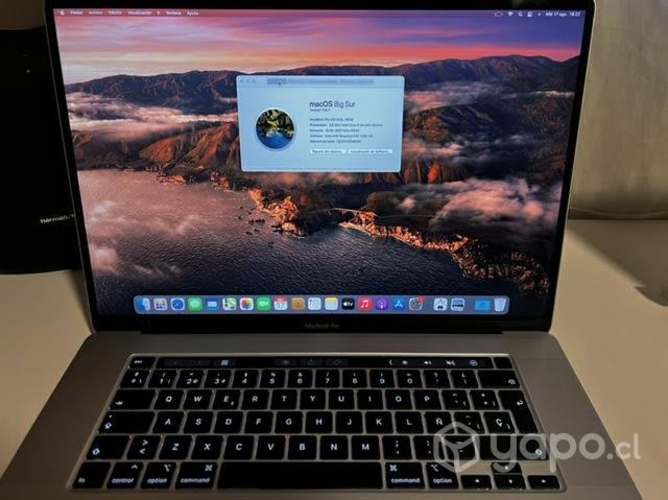 Macbook Pro 16 pulgadas procesador i7 113 ciclos