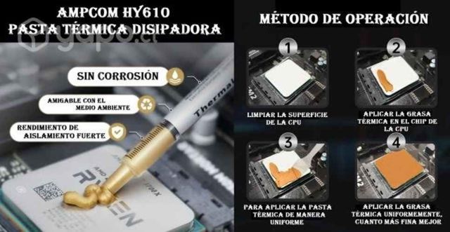 Ampcom HY610 Pasta Térmica Disipadora