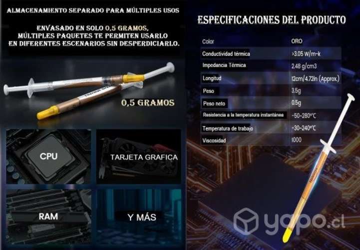 Ampcom HY610 Pasta Térmica Disipadora