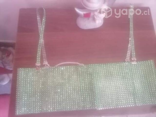 Crop top verde brillante
