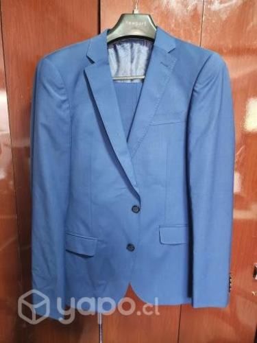 Traje de vestir talla 46 Azul Claro (Terno)