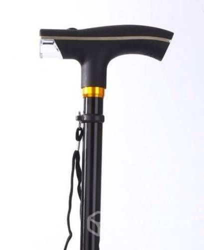 Baston Plegable 4 Puntos Apoyo Luz Led