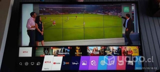 Smart TV LG 49 pulgadas 4K + base + caja + control