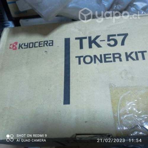 Toner Kyocera tk57 black original de alta