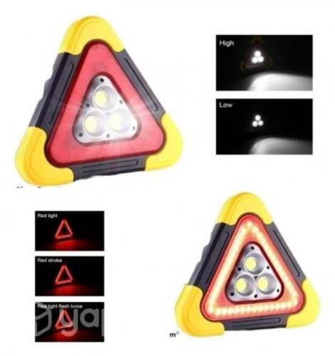 Triángulo Foco Emergencia Solar Recargable Multip