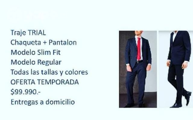 Trajes TRIAL, modelo Slim Fit. Modelo Regular