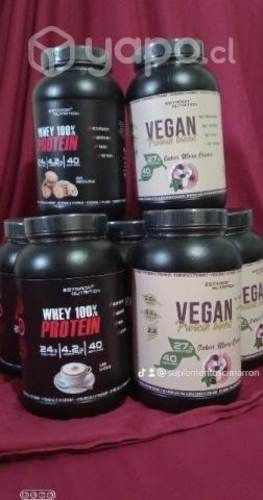 Proteina whey y vegana