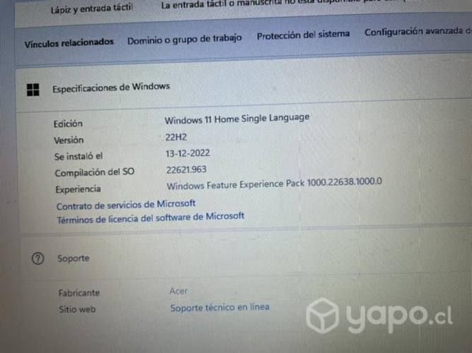 Notebook aspire A315-42 ACER