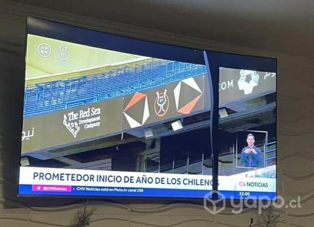 Smartv Samsung 65 pantalla curva detalle