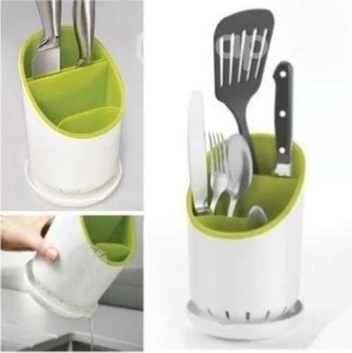 Organizador Stand de Cubiertos Con Escurridor