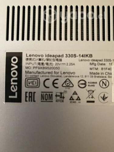 Notebook lenovo ideapad 330s 141kb