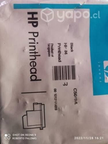 Cabezal hp 84 black original