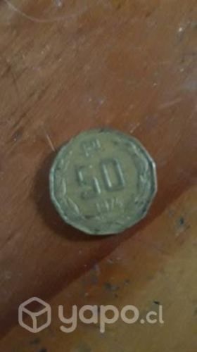 Moneda de 50 E° 1974