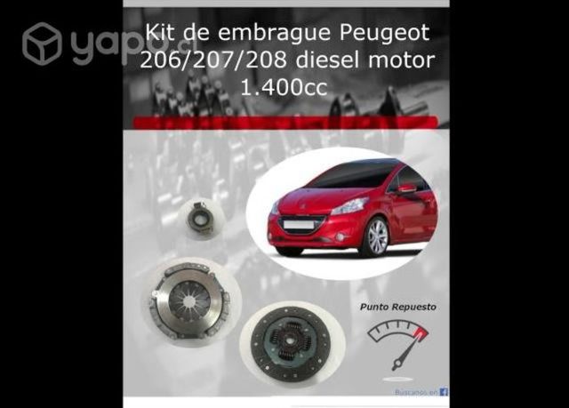 Kit de embrague Peugeot 206 diesel 1.4 2002-10