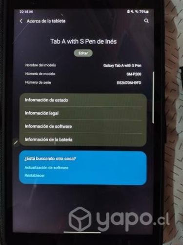 Tablet Samsung galaxy A With S Pen