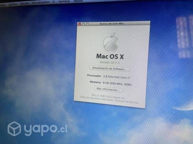 MacBook Pro i7 1tb disco duro 16 gb ram