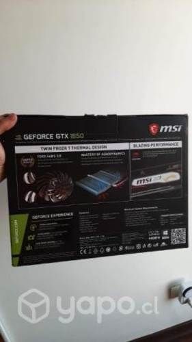 Gpu tarjeta de video nvidia gforce 1650 gtx