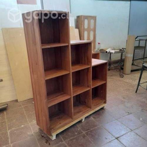 Estante vinilos escalonado