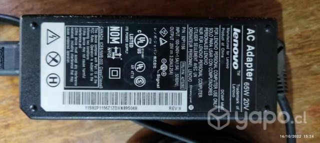 Cargador notebook Lenovo original