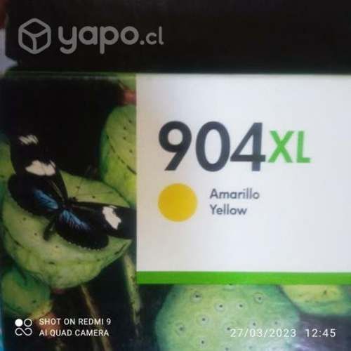 Tintas HP 904xl colores originales de alta