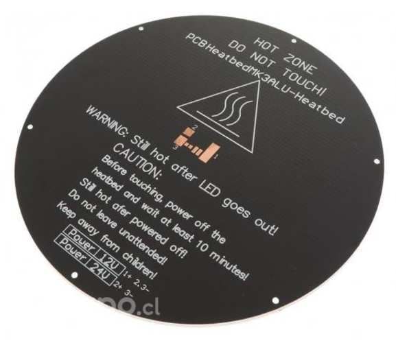 Cama Caliente para impresora 3D 220 mm diametro