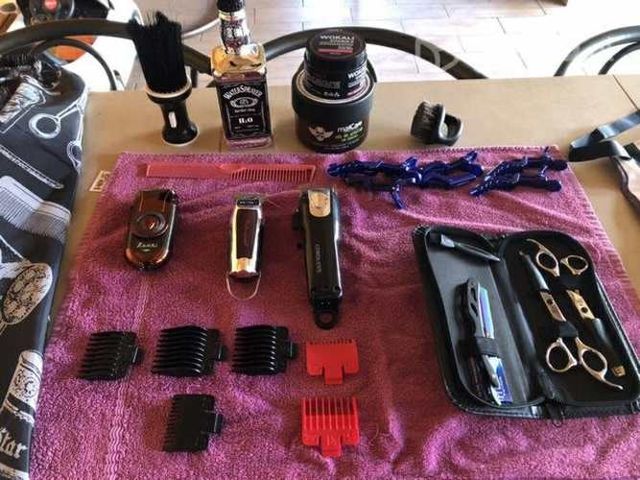 set de barbería