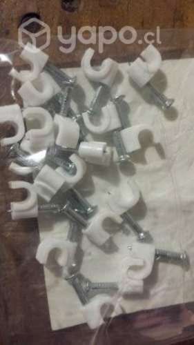 Cable de red utp cat6 20mtrs + 15 grampas nuevo