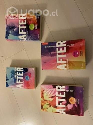 Cuatro libros saga After. Originales