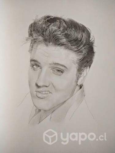Dibujo Elvis Presley