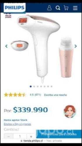 Depiladora IPL Advanced Philips