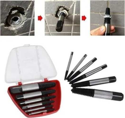 Juego Set Brocas Extractor De Tornillos Colas Chan