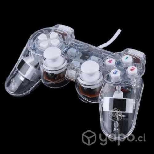Control Joystick Mando Alambrico Transparente USB