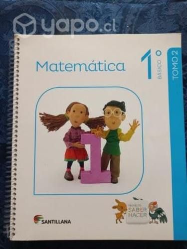 Pack libros santillana matemáticas 1 básico