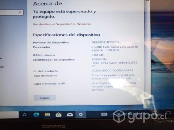 Notebook HP CQ45 en excelentes condiciones