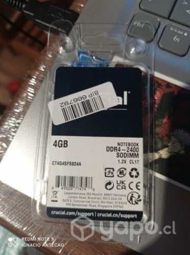 Ram 4gb ddr4 notebook - laptop