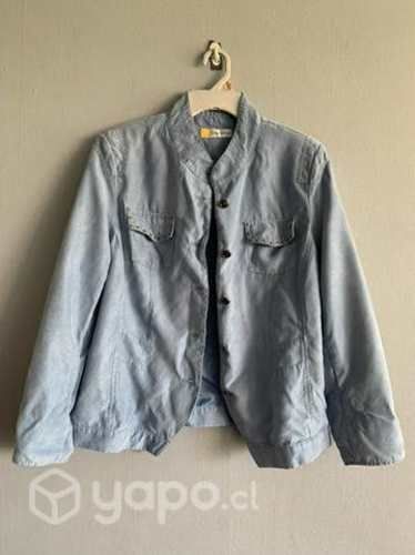 Chaqueta/delgada, con aplicaciones en talla L.