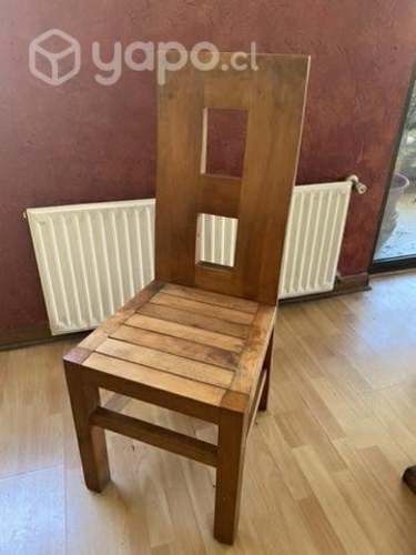 Sillas comedor de madera de rauli