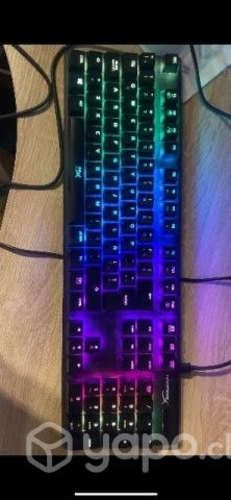 Teclado hyper x alloy origins + Mouse trust gamer