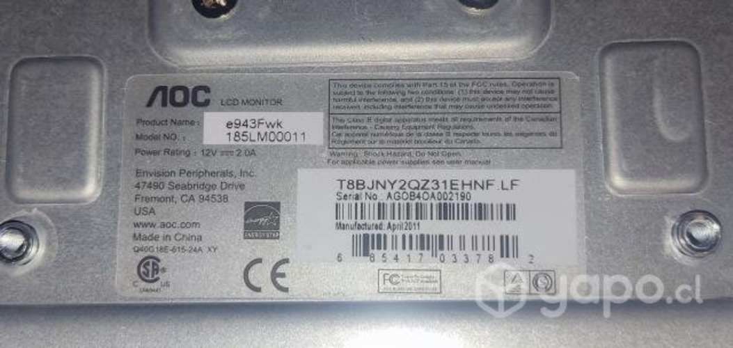 Monitor AOC E943FWK
