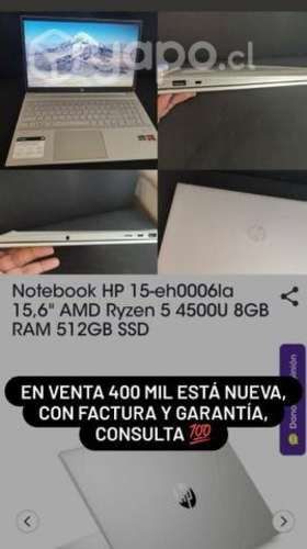 Notebook Hp Portátil HP 15-eh0006la 15,6&quot;
