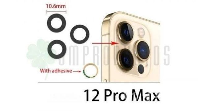 Vidrios Camara Trasera iPhone 12 Pro Max