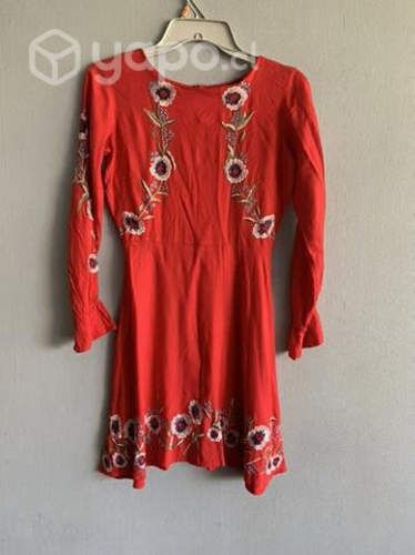 Vestido/con aplicaciones en talla XS.