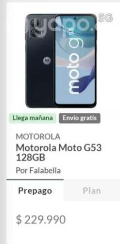 Celular moto g 53 nuevo