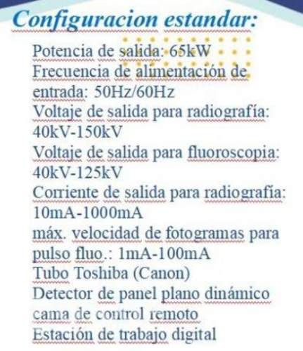 Equipo medico para fluoroscopia