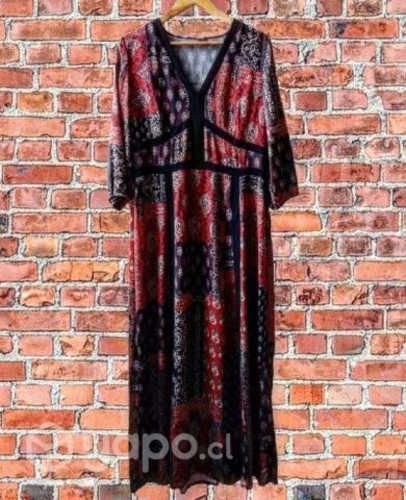 Vestido largo mangas