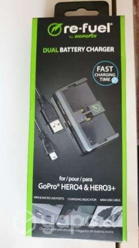 Cargador Dual batería GoPro Hero4&HERO3+ nuevo