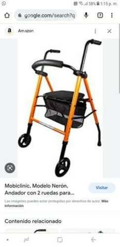 Andador con canasto y silla