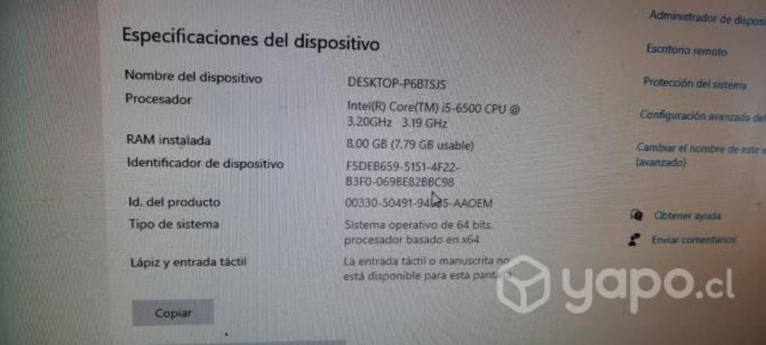 computador intel i5 8gb ssd
