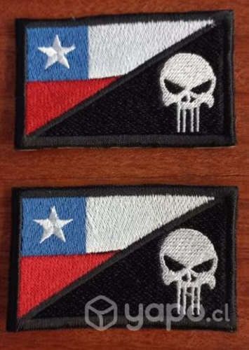Pack 2 Parches bordadosTactico Militar Punisher