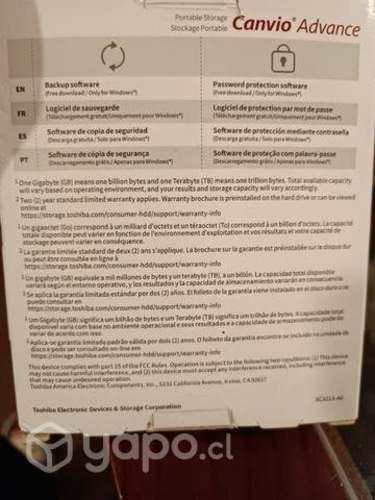 Disco duro nuevo 1Tb